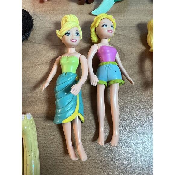 Polly Pocket Miscellaneous Figures Rubber Dresses Disney Princesses - Picture 7 of 12